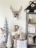 Brown Frosted Deer Wall Mount