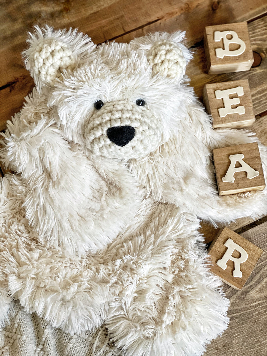 Polar Bear Lovey Baby Blanket | Stuffed Animal Lovey – ClaraLoo