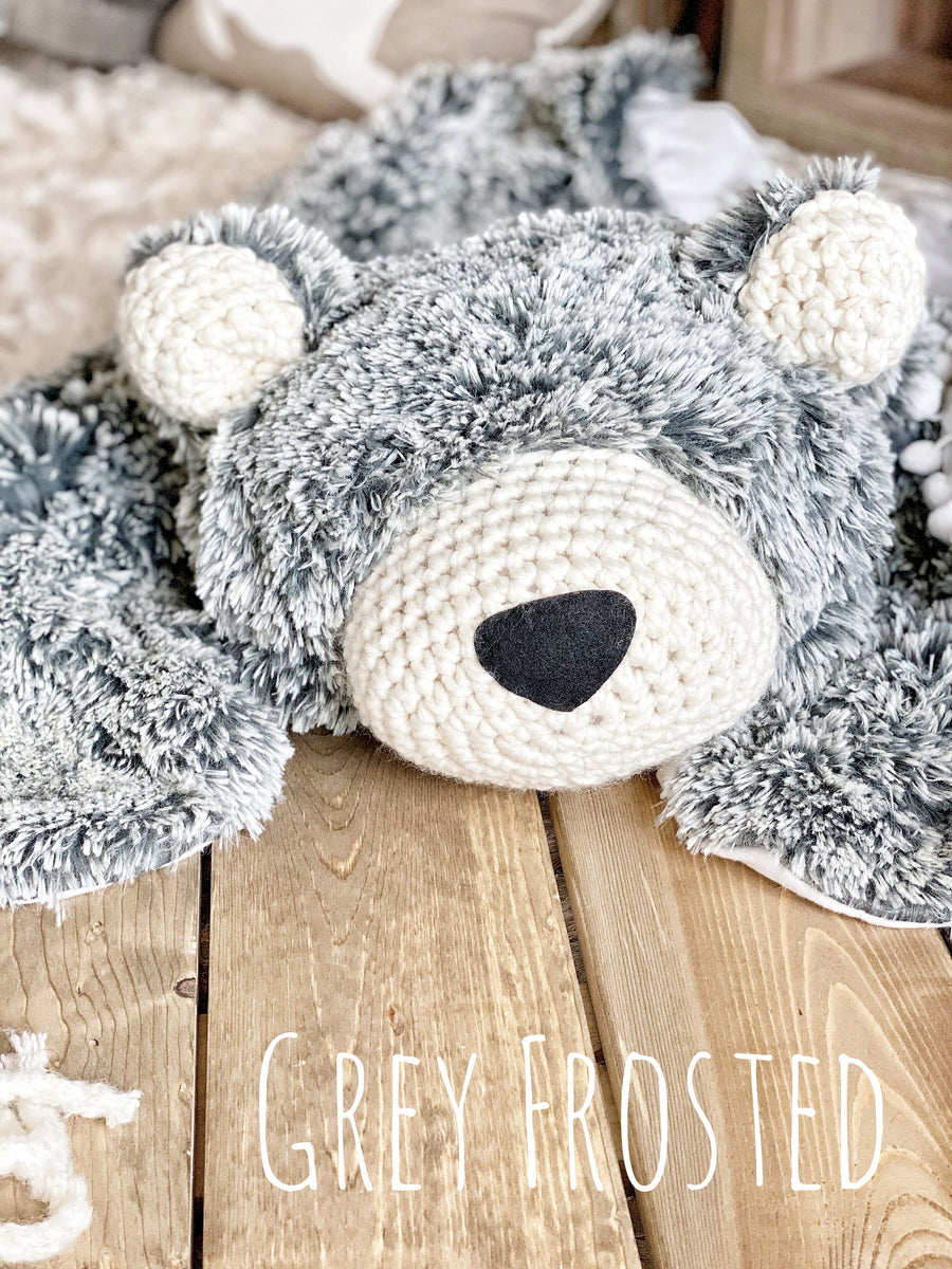 Teddy bear 2025 throw grey