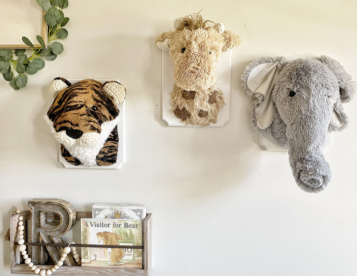Nursery Wall Plush Animal Heads For Nursery Tiger Wall Mount