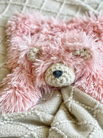 Little Bear Lovey - Pink Minky