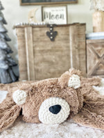 Small Cappuccino Minky Bear Rug