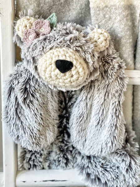 Grey Frosted Bear Lovey