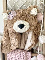 Small Cappuccino Minky Bear Rug