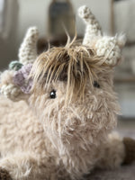 Fluffy Tan Highland Cow Plush