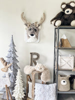 Brown Frosted Deer Wall Mount