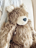 ClaraLoo Large Plush Bear Bud - Cappuccino Grizzly