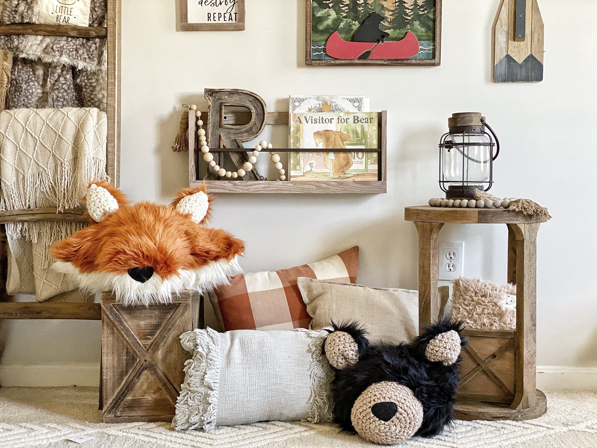 Nursery Carpet ALALAL Cartoon Forest Animals Area Rug, Cute