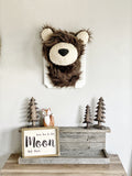 Brown Grizzly Wall Mount