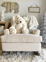 ClaraLoo Large Plush Bear - Ivory Polar Minky