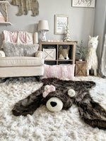 Regular Size Brown Grizzly Bear Rug