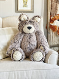ClaraLoo Large Plush Bear Bud - Brown Frosted Minky